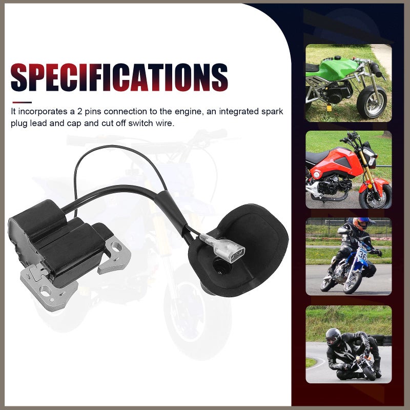QAZAKY Ignition Coil for 2-stroke 33cc 43cc 47cc 49cc 50cc Mini Moto Dirt Pocket Bike Chopper Scooter Kids Quad ATV Minimoto - Image 4